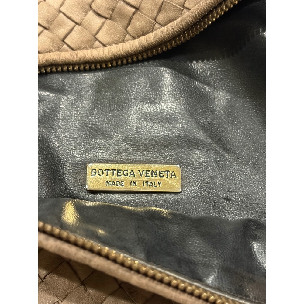 Bottega Veneta Vintage Intrecciato Woven Leather Hobo Bag Tan Brown Italy* - Picture 7 of 8
